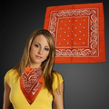 Orange 22" Cotton Bandana